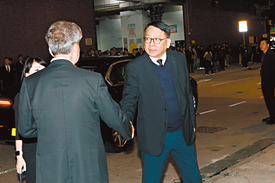 ●政務司司長陳國基到場。  香港文匯報記者北山彥  攝