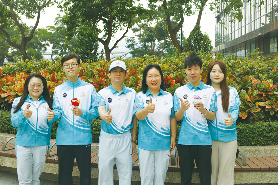 ●左起：李薔、羅子淵、李游幸、梁磊、林岳勳、柳淼。