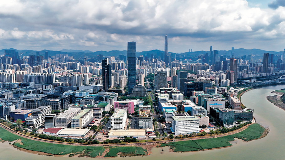 ●深圳將積極推動粵港澳大灣區建設。圖為深圳河套深港科技創新合作區。 新華社