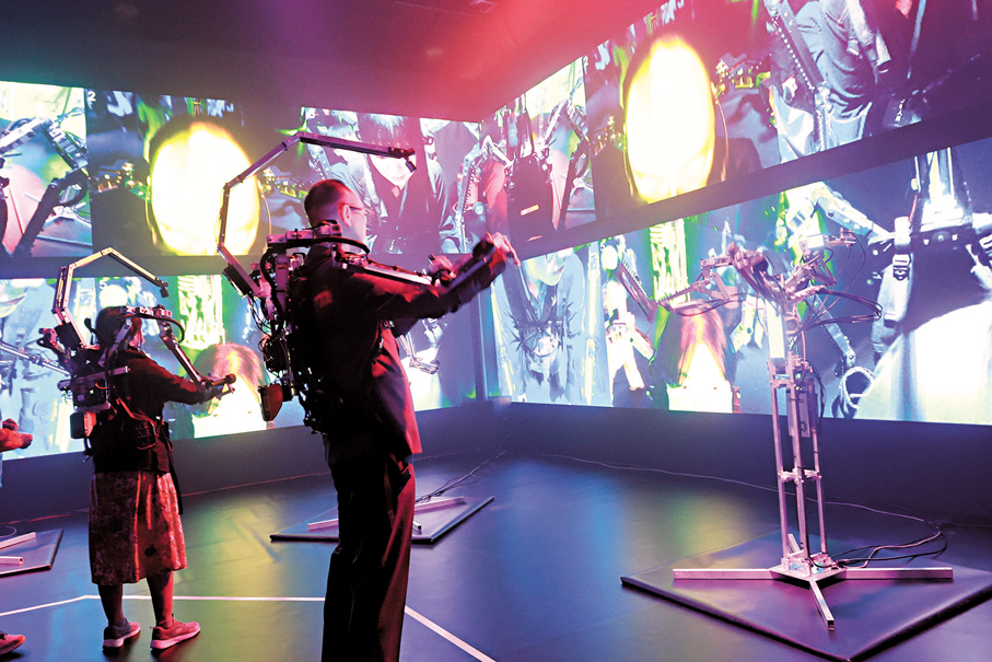 ●今屆香港國際AI藝術節以「預見未來：現實與無界」為主題。  香港文匯報記者北山彥  攝