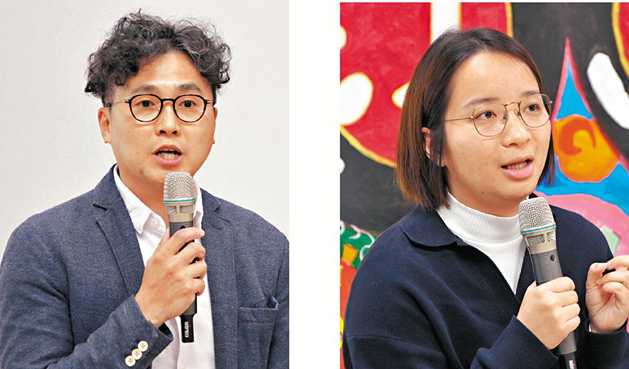 ● 方嘉敏（左圖）、李子欣（右圖）。 香港文匯報記者黃艾力  攝