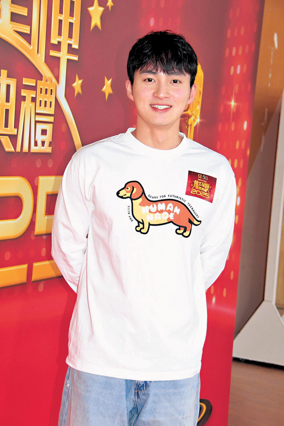 ●周嘉洛稱會投票給羅子溢和張振朗。  香港文匯報記者達里 攝