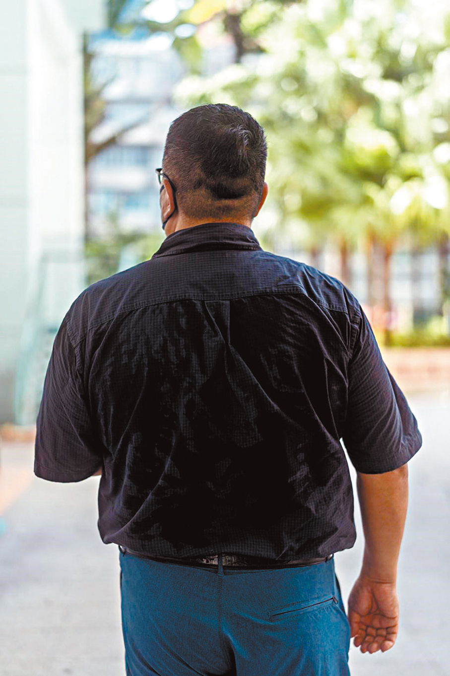 ●「金手指」馬先生。 香港文匯報記者  攝