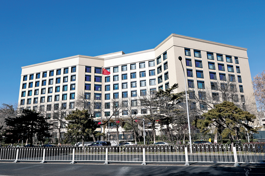 ●中央港澳辦、國務院港澳辦新辦公樓地址為北京市西城區前門西大街一○九號。 中央港澳辦網站圖片