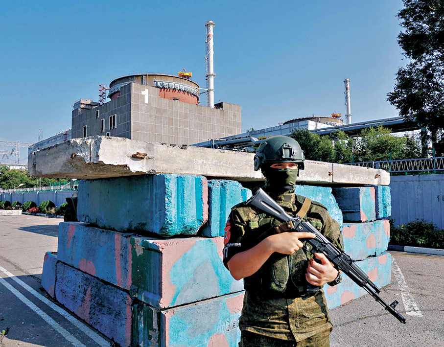 ●扎波羅熱核電廠是歐洲最大核電廠之一。 資料圖片