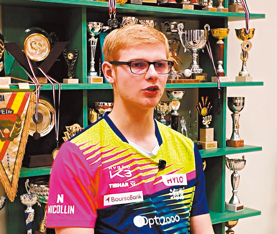 ●菲利克斯勒布倫指能夠與樊振東一起出戰歐冠聯賽，是一件難以置信的事情。  大公文匯全媒體記者 攝