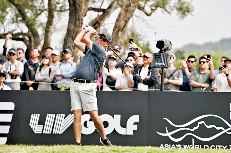 ●LIV Golf香港站於3月載譽歸來。 資料圖片