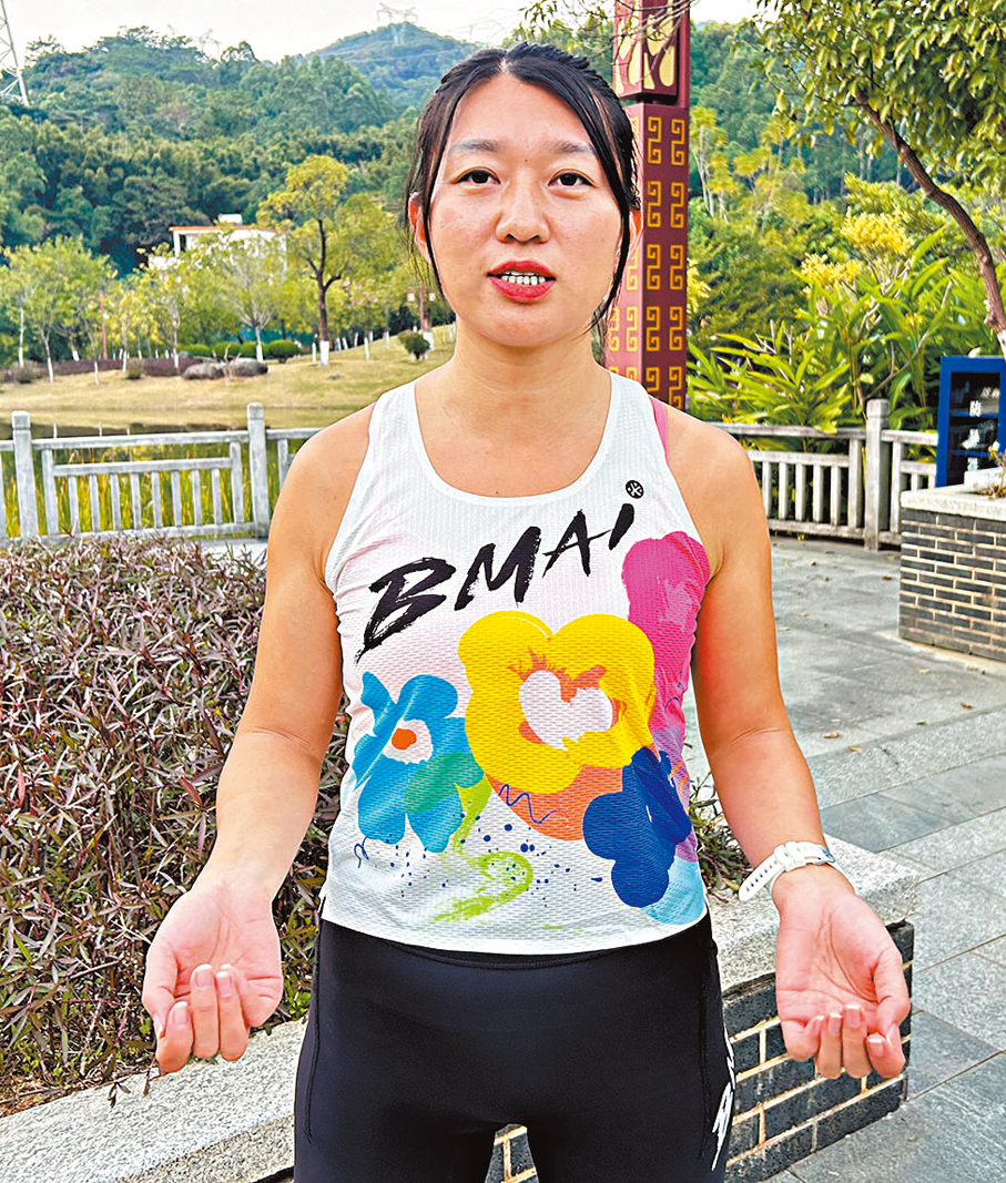 ●文琴表示，未來將爭取挑戰香港馬拉松。 香港文匯報記者敖敏輝  攝