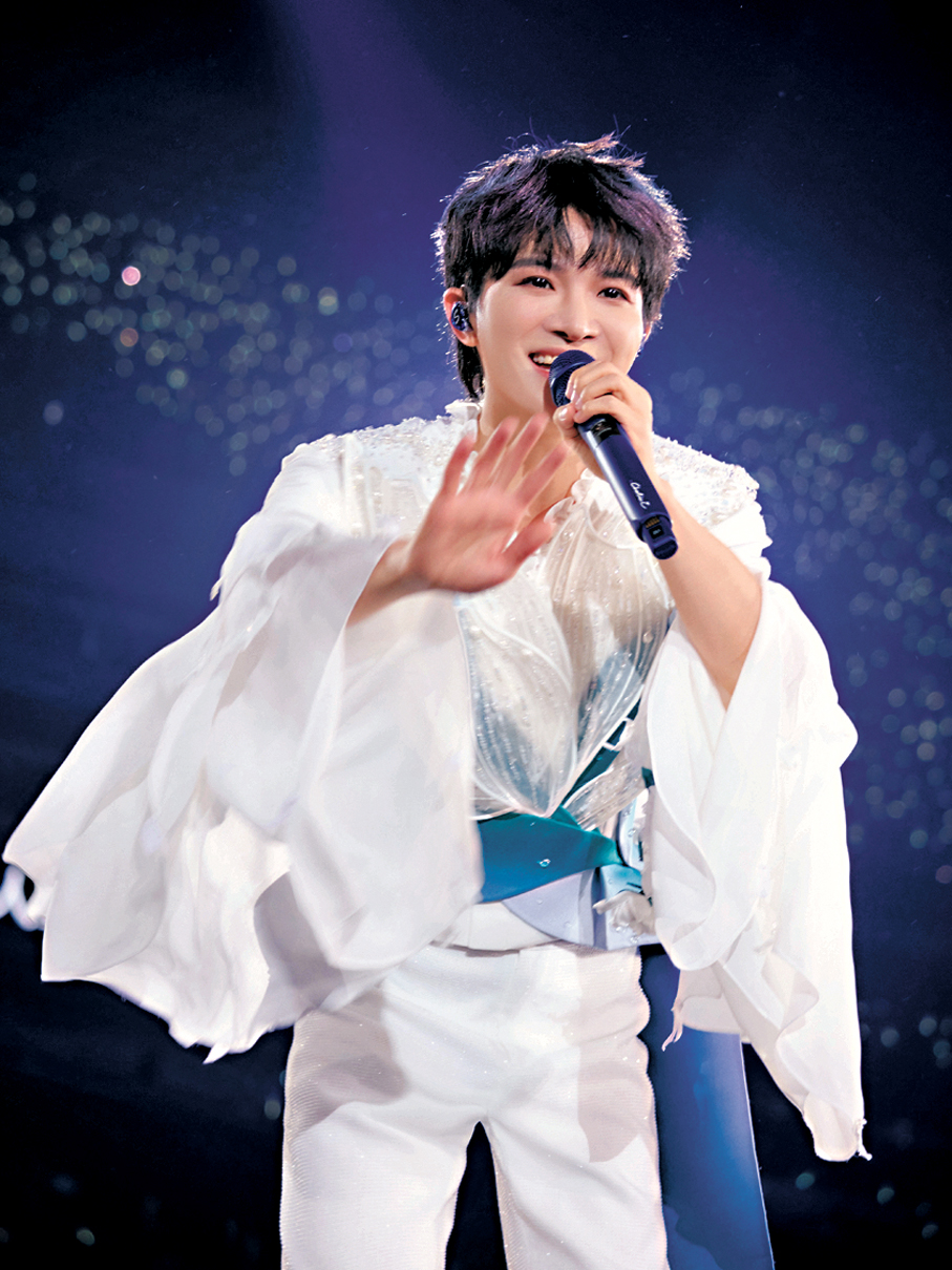 ●周深向「生米」熱情打招呼。周深工作室供圖