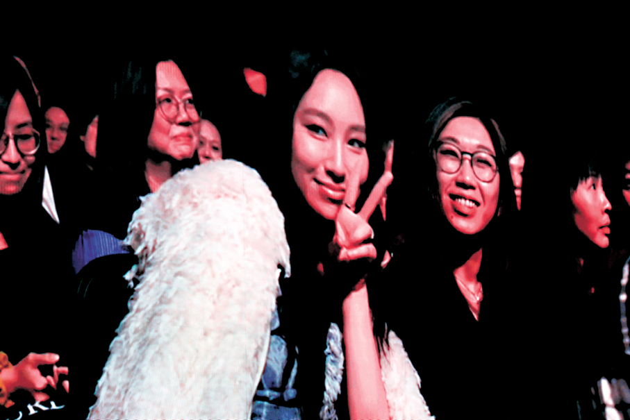 ●現場大會鏡頭捕捉到炎明熹。  香港文匯報記者黃艾力 攝