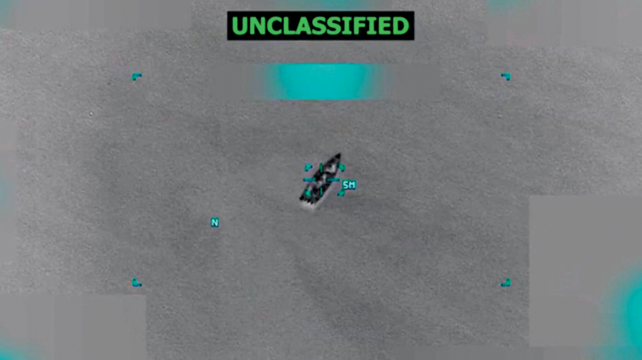 ●美軍多次打擊委內瑞拉附近海域所謂「販毒船」。資料圖片