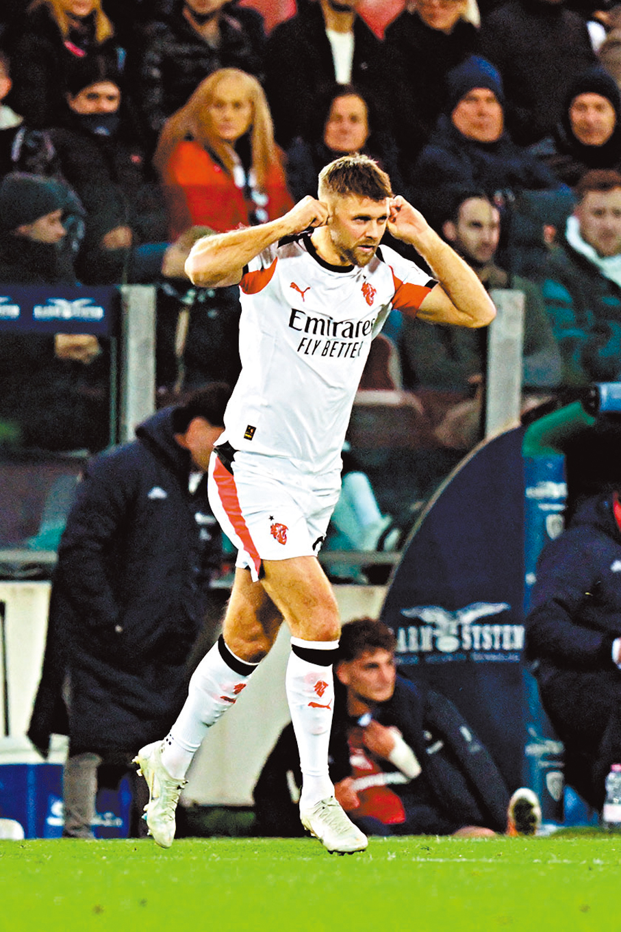 ●AC米蘭新兵富克洛後備登場。 路透社