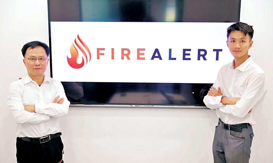 ●火訊科技首席技術官吳大衛（左）及首席執行官吳嘉晉（右）。 香港文匯報記者黃艾力  攝