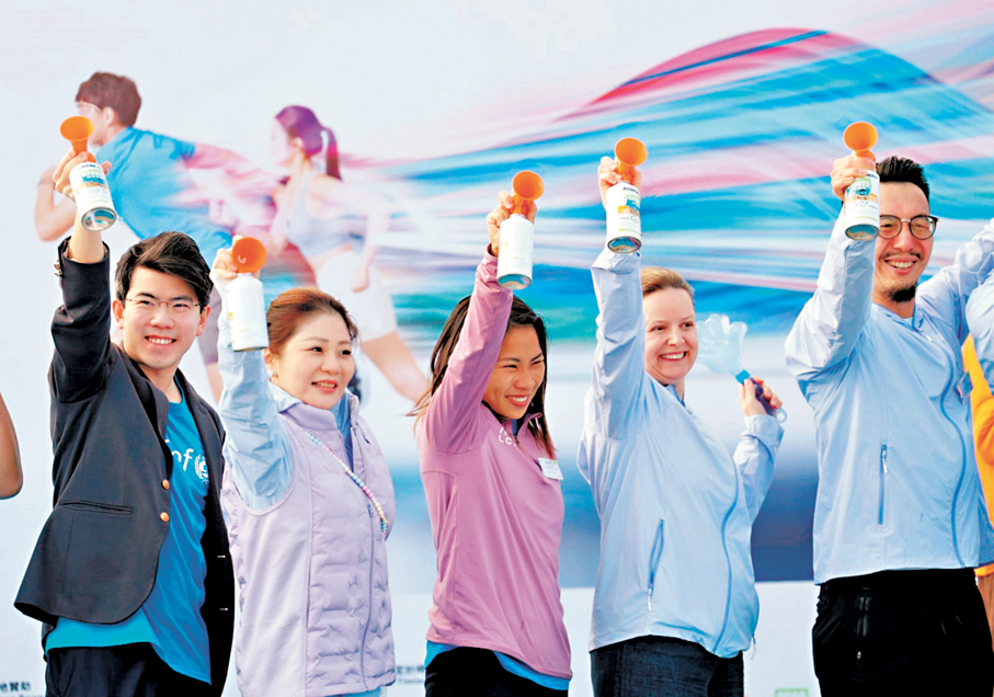 ●姚潔貞（中）因傷未能參與今次賽事。