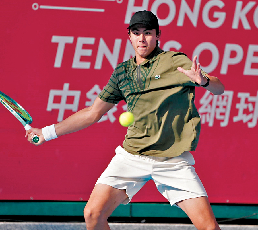 ●朱鍇泓在比賽中。  香港文匯報記者張發兒  攝