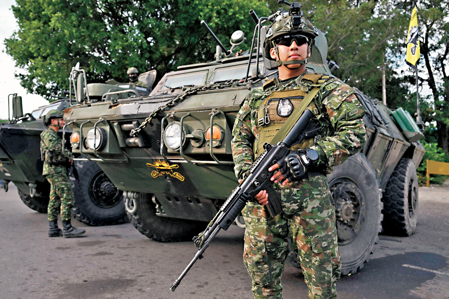 ●哥倫比亞在接壤委內瑞拉邊境加強軍隊部署。法新社