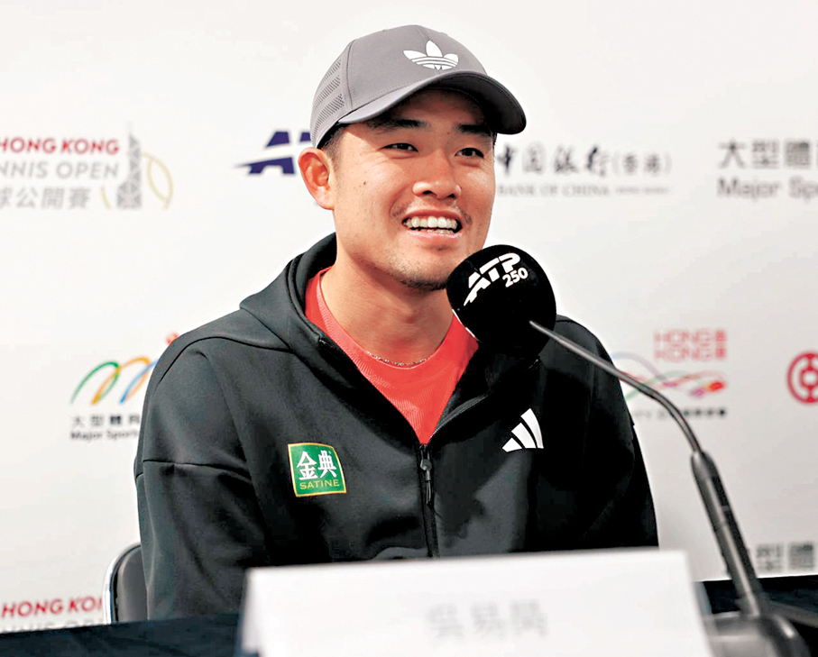 ●吳易昺高興重返香港參賽。 香港文匯報記者郭正謙 攝