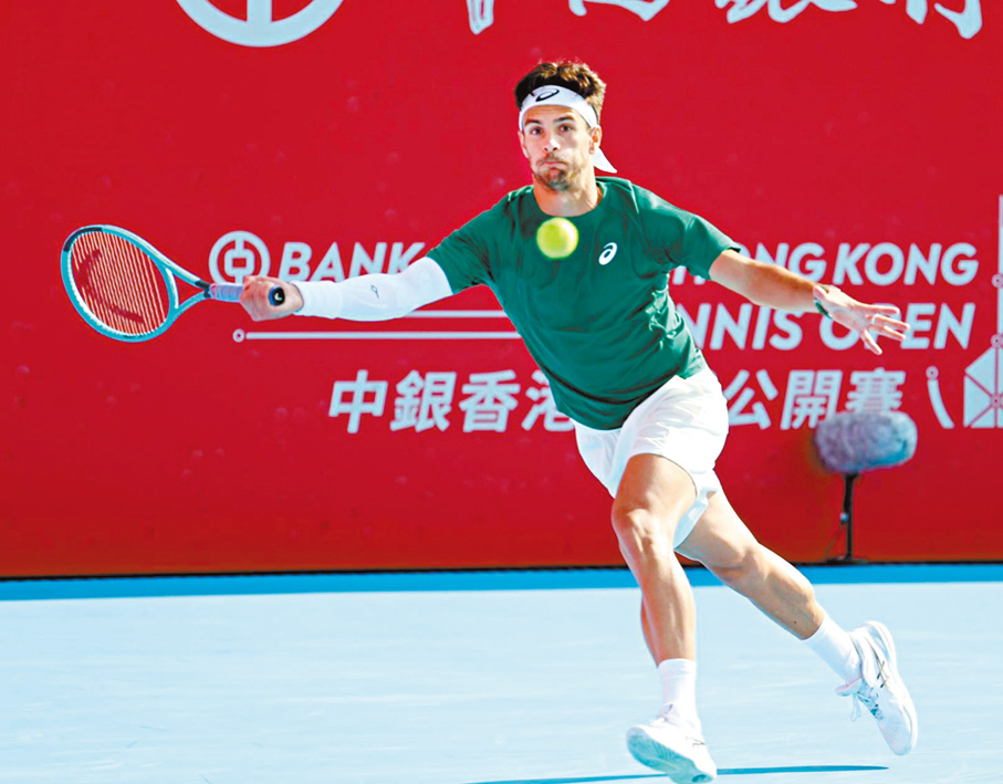 ●頭號種子意大利球手姆錫迪次圈苦戰近三小時反敗為勝。