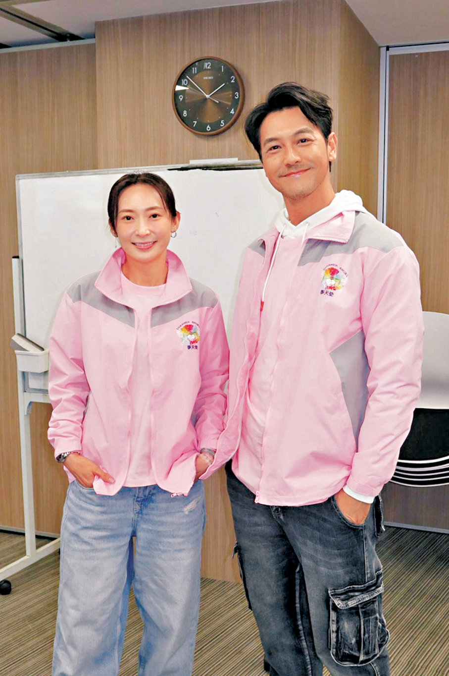 ●周家怡與栢天男以「夢想大使」身份出席活動。  香港文匯報記者阿祖  攝