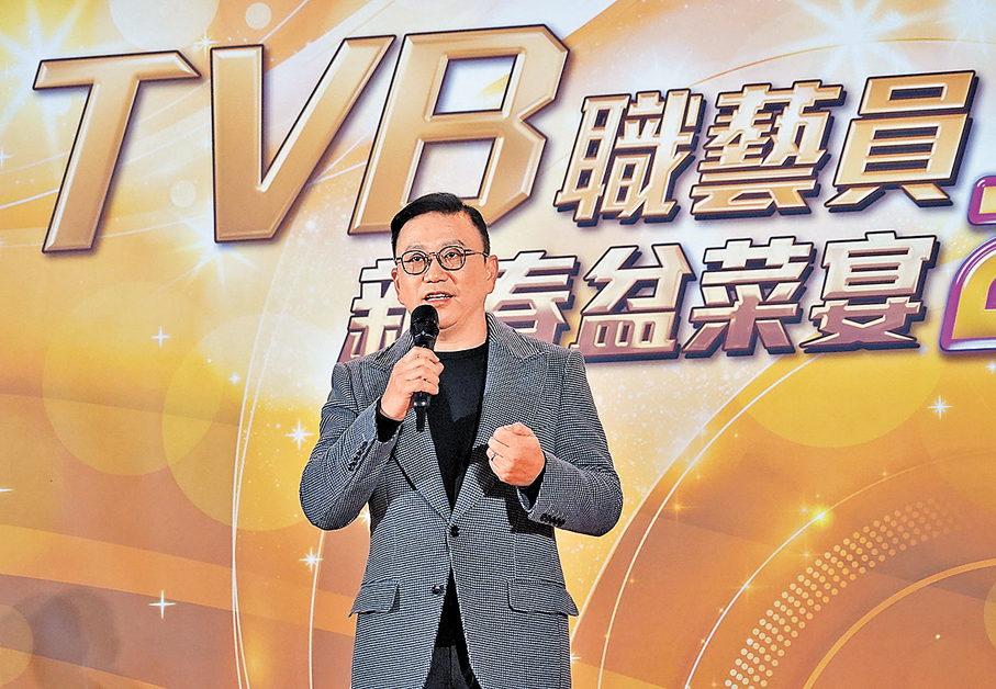 ●TVB行政主席許濤宣布職藝員加薪。  香港文匯報記者曾興偉 攝