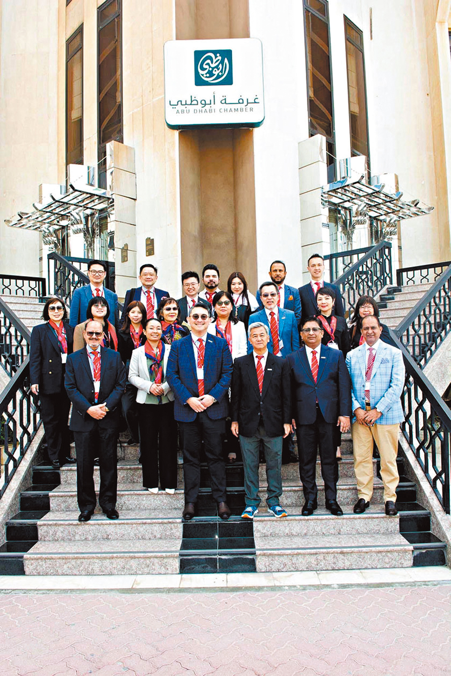 ●林偉全帶香港總商會到阿聯酋阿布扎比尋找商機。 受訪者供圖