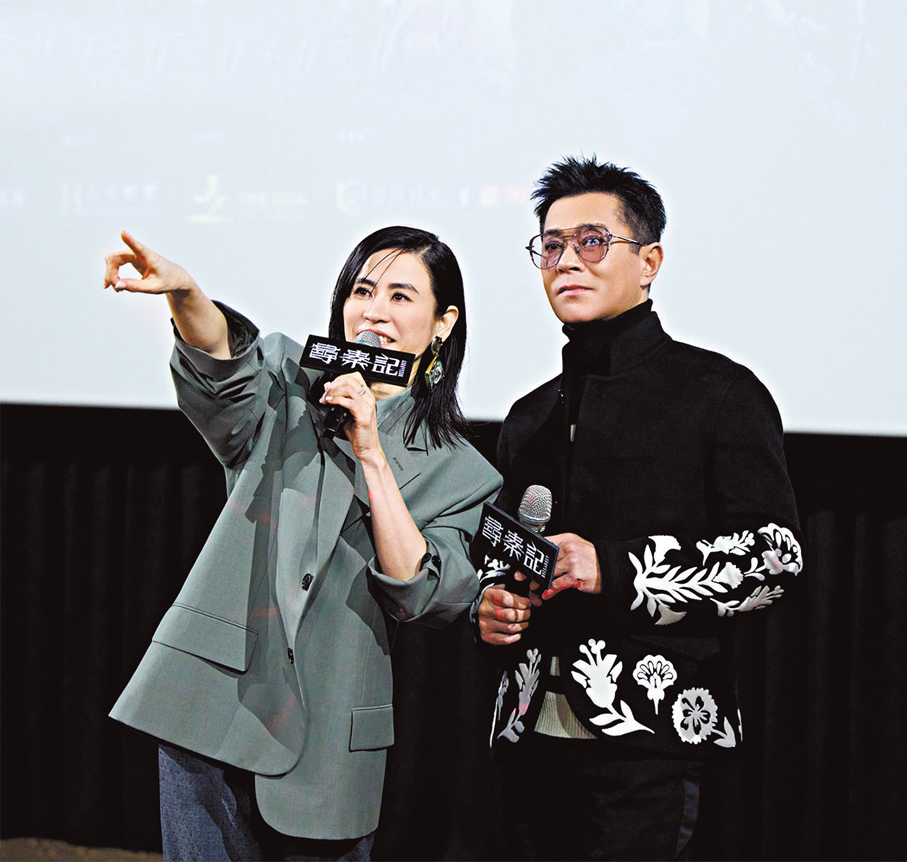 ●宣萱和古天樂一動一靜，繼續展現合拍表現。  電影方圖片