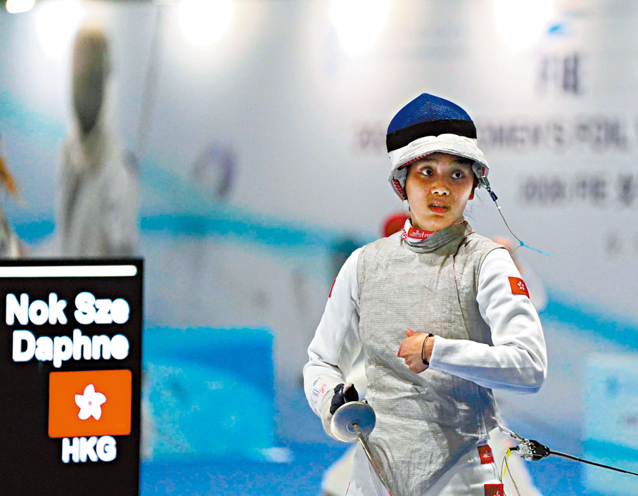 ●陳諾思期望往後逐場發揮，力爭亞運資格。 香港文匯報記者張發兒  攝