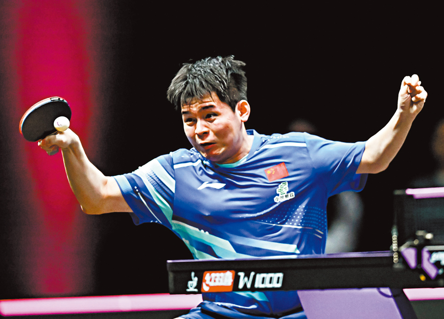 ●林詩棟順利晉級八強。 新華社