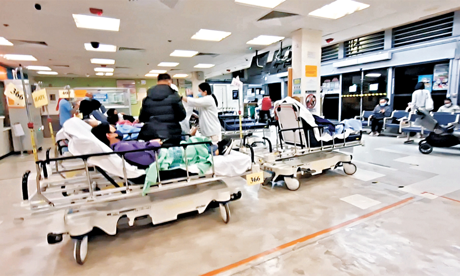 伊利沙伯醫院急症室     香港文匯報記者鄧偉明  攝