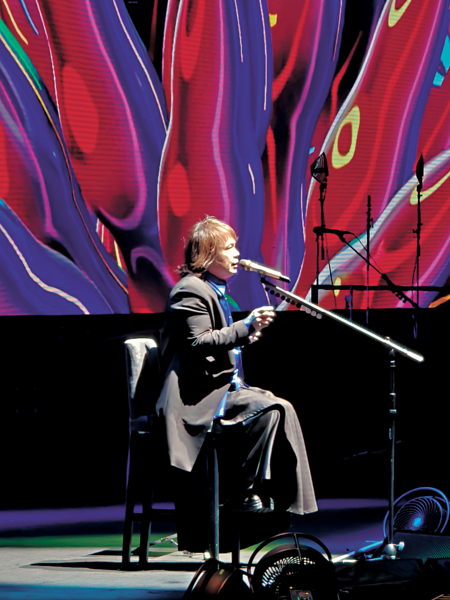 ●伍佰鬆弛感滿滿。香港文匯報記者黃慧  攝