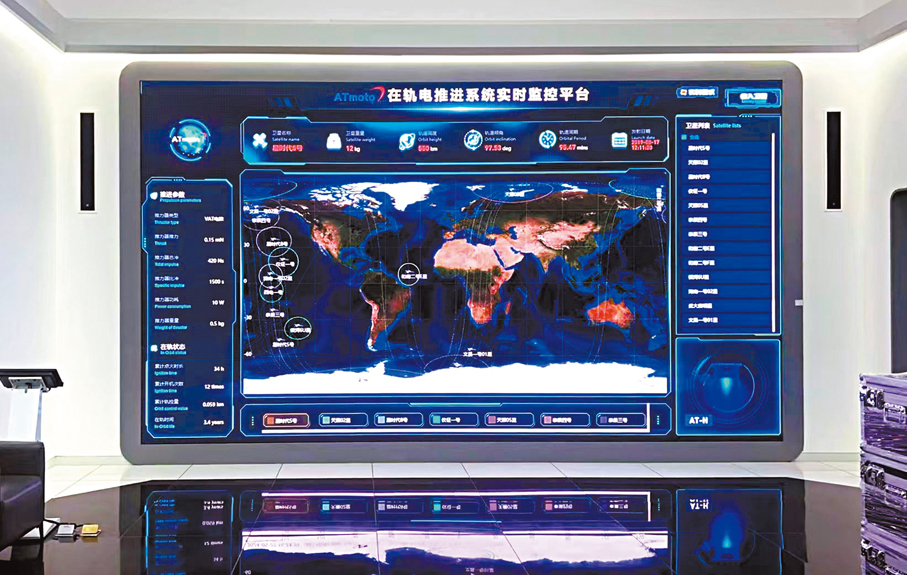 ●遨天在軌電推進系統實時監控平台。