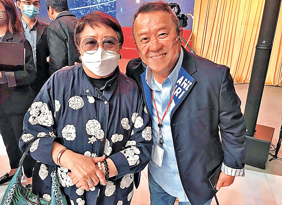 ●這一年，作者特地去電視城撐曾志偉的場。 作者供圖