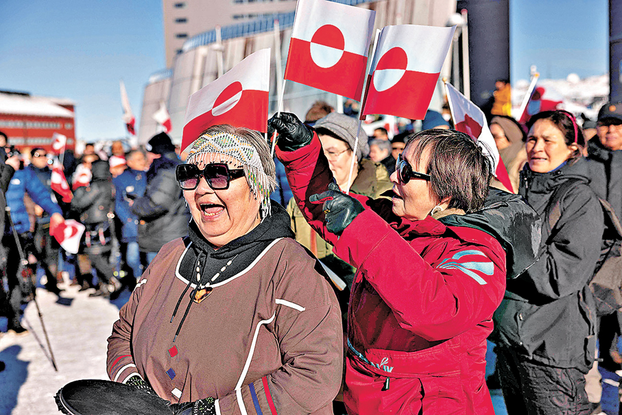 ●格陵蘭民眾強調不想做美國人。 資料圖片