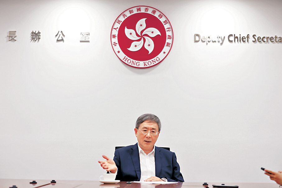 ●卓永興表示，政府將以「快、準、便、全」原則為受影響居民提供緊急支援。 香港文匯報記者萬霜靈  攝