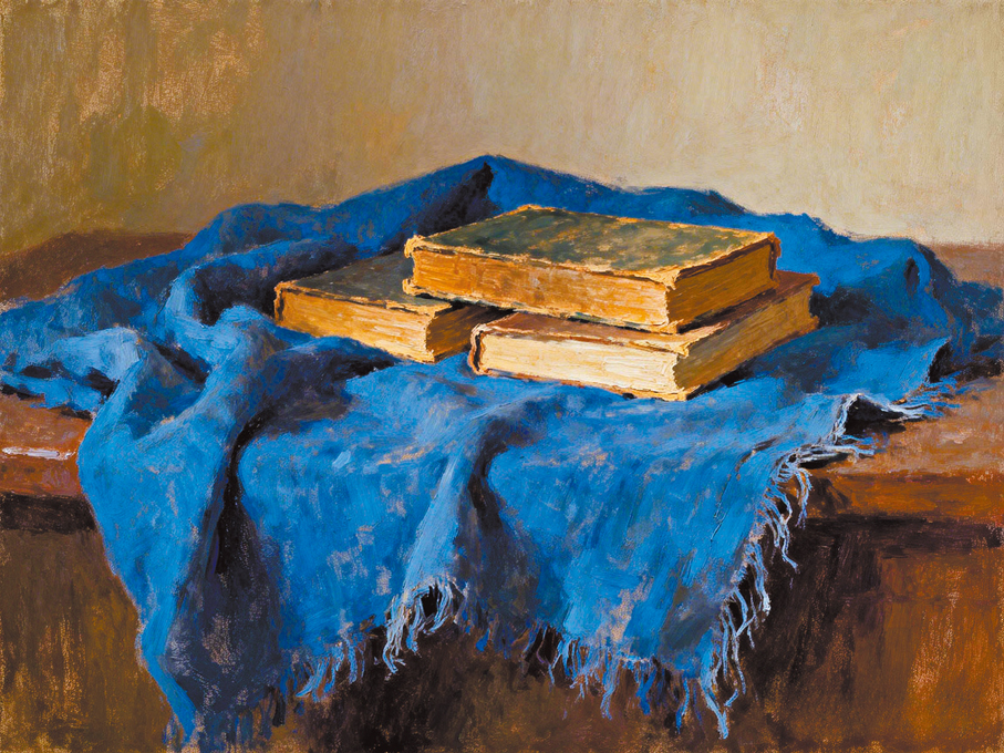 ●一摞書，牽起了兩代人的緣分。 AI繪圖