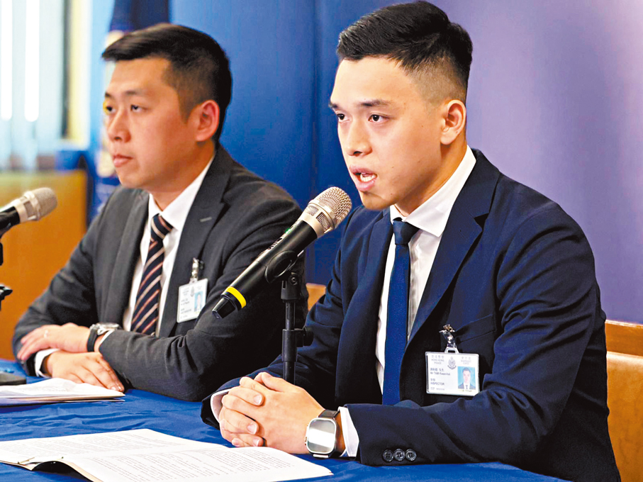 ●警方講述偵破貴利犯罪團夥的案情。