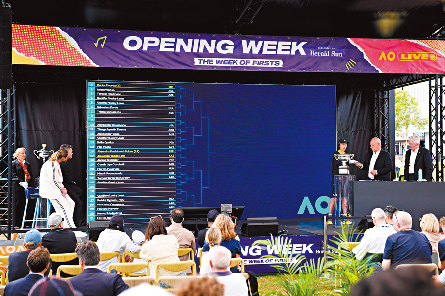 ●澳網日前完成抽籤。  美聯社