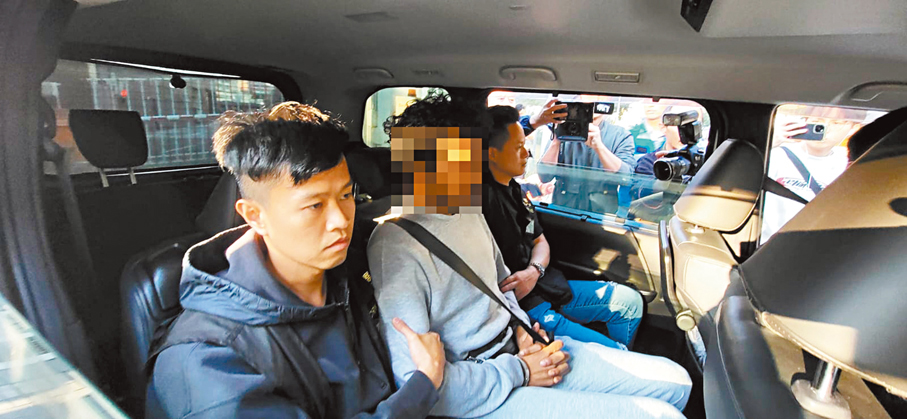 ●樂華南邨謀殺案被捕疑犯。 香港文匯報記者鄧偉明  攝