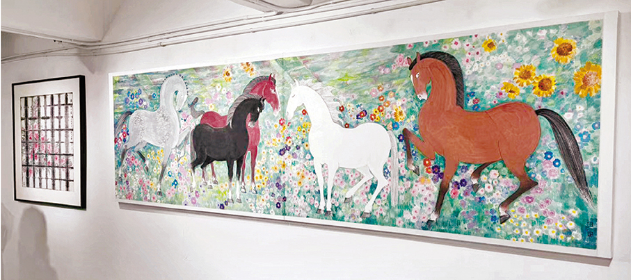 ●趙之境於今年創作了《春風得意志千里》。