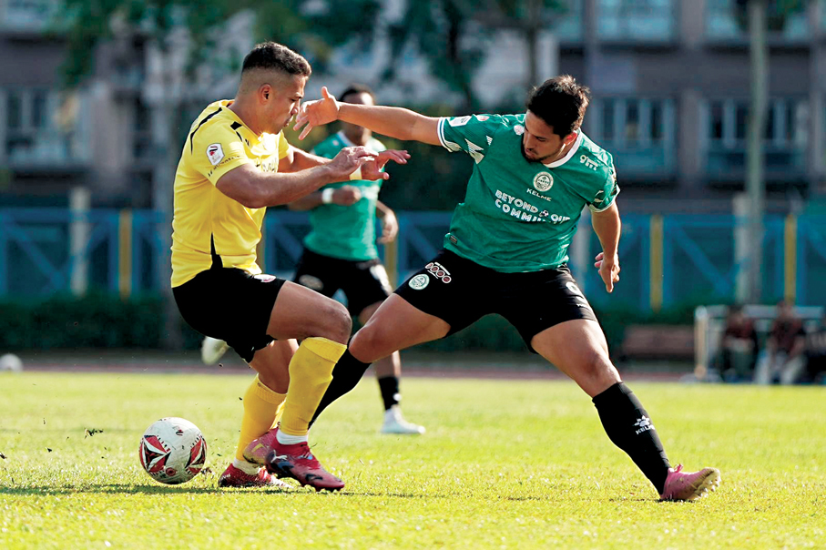 ●保連奴（右）今場後備入替取得入球。