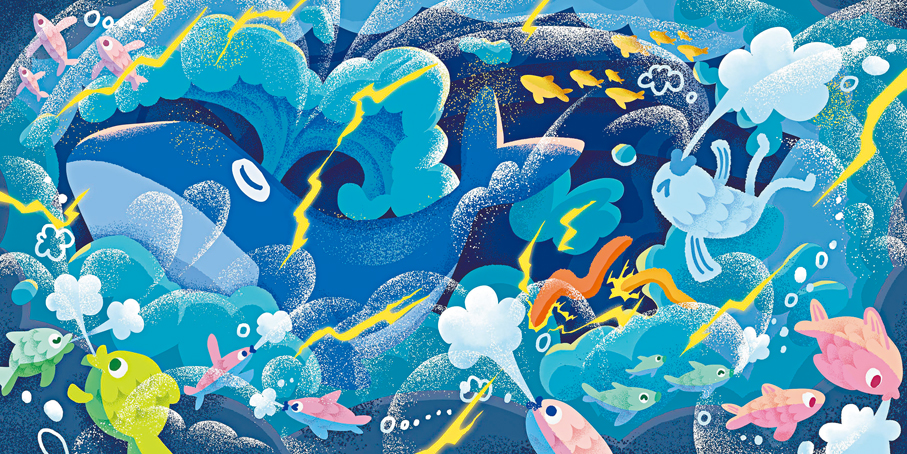 ●蕭錦恩的《STORM IS COMING》充滿了童趣與巧思。  受訪者供圖