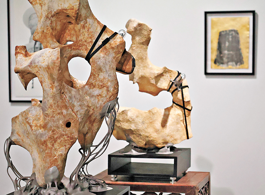 ●展覽向觀眾呈現創作材料與機械元素的巧妙融合。