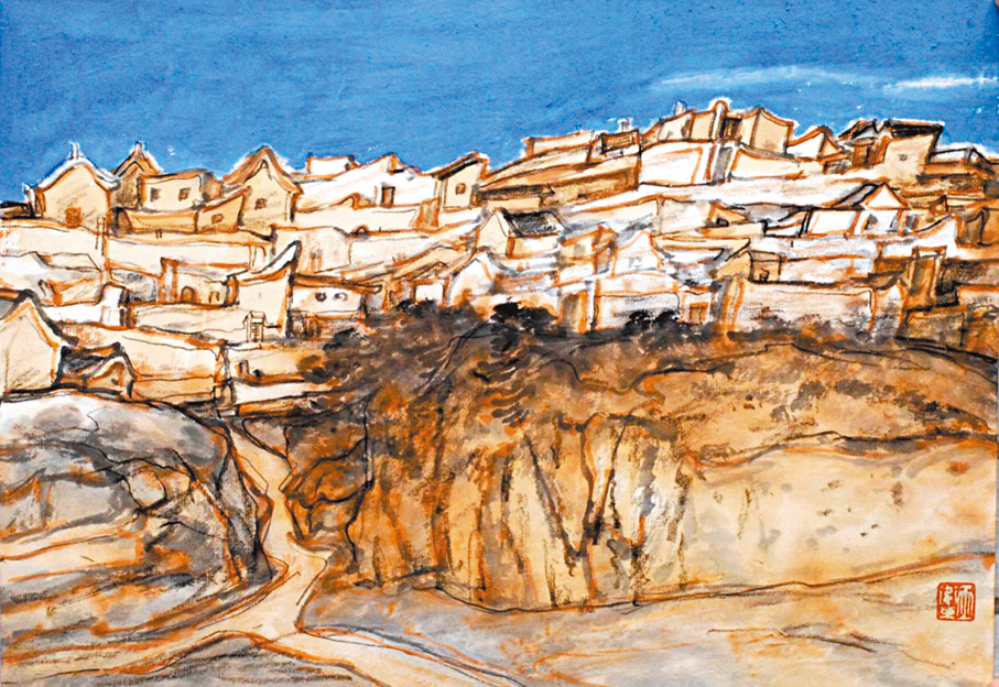 ●巫衛東《隴東民居》 受訪者供圖