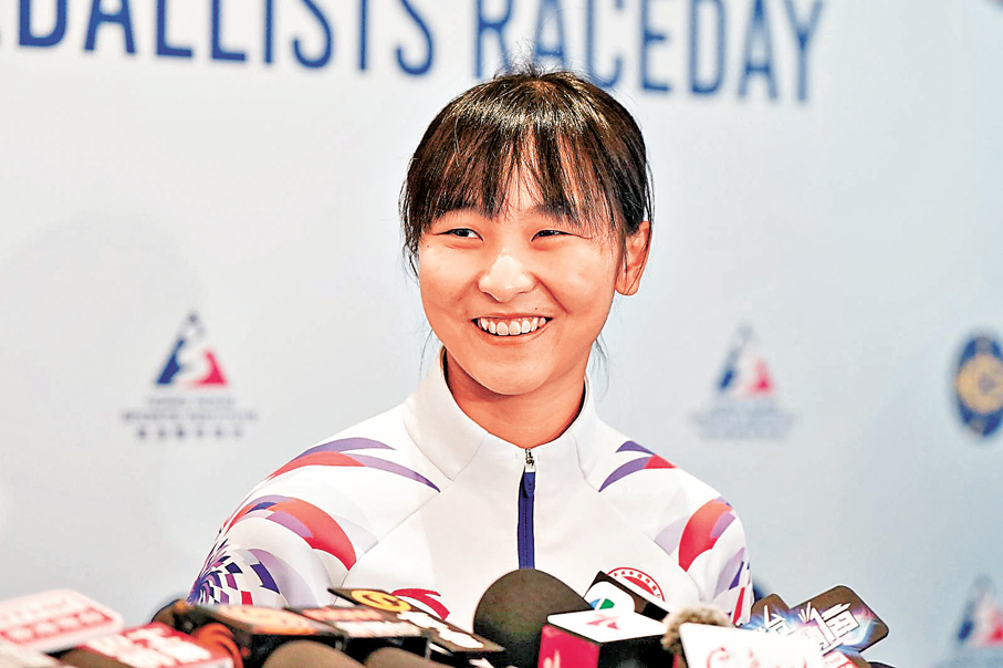 ●李思穎感謝教練與隊友支持，助她攀上全運高峰。