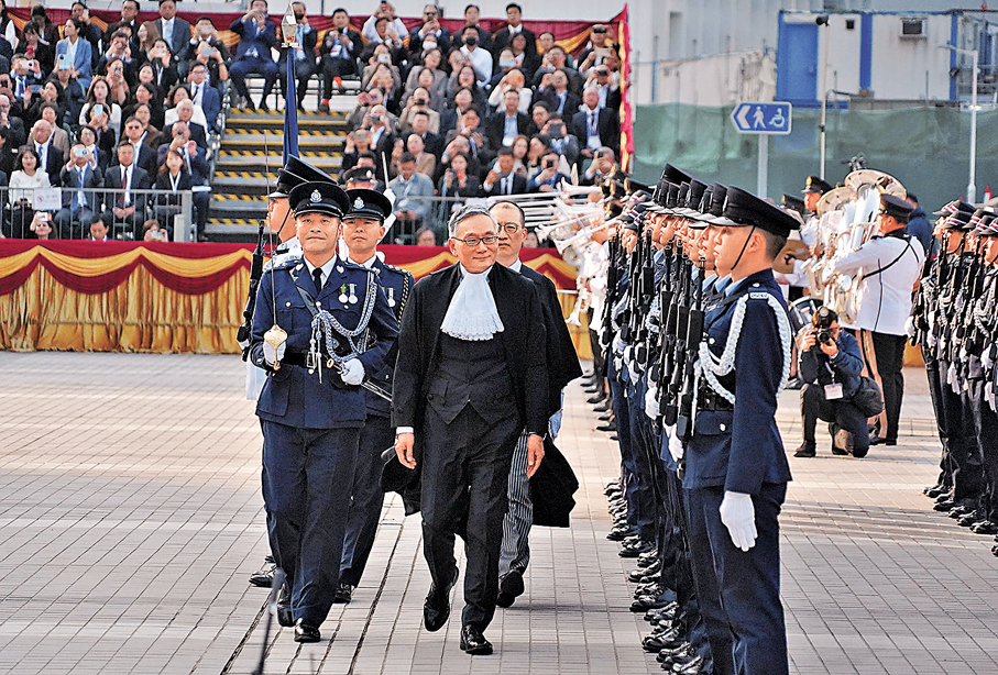 ●張舉能出席典禮。 香港文匯報記者曾興偉  攝