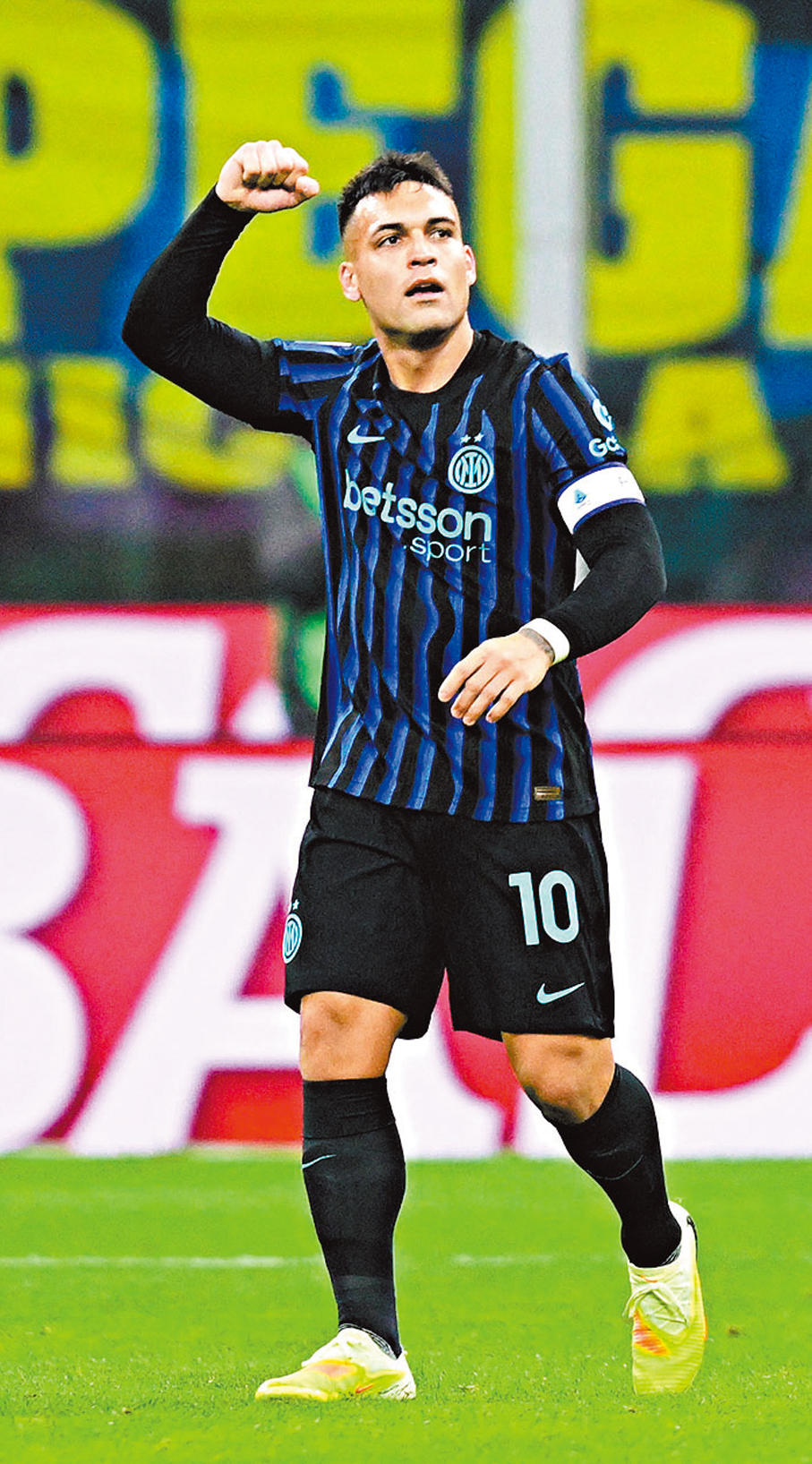 ●國際米蘭前鋒拿達路馬天尼斯近期腳風甚順。  資料圖片