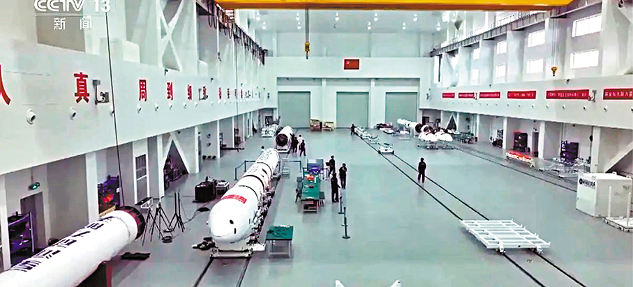 ●液體火箭運載能力更強，且可回收複用。 央視截圖