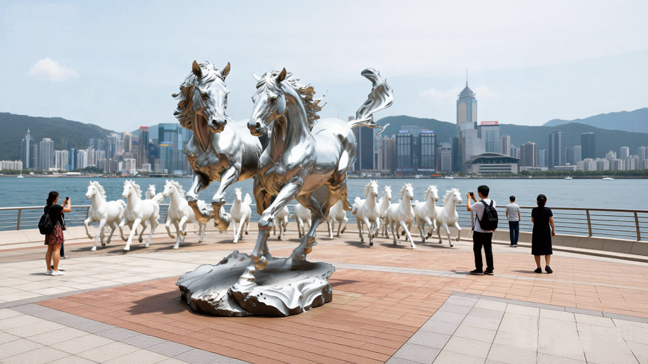 ●融馬情國際藝術巡展，象徵馬會與社區同行。