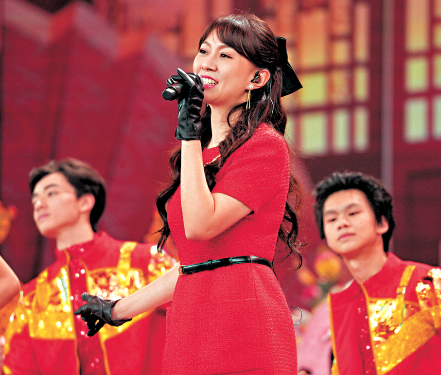 ●卓依婷今年站上大灣區春晚舞台。  廣東衛視供圖