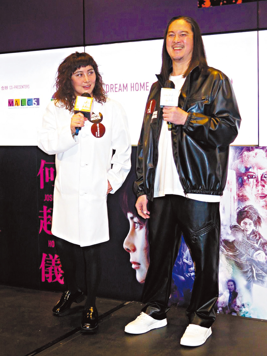 ●前晚見陳子聰面色不俗更笑容滿臉。  香港文匯報記者阿祖 攝